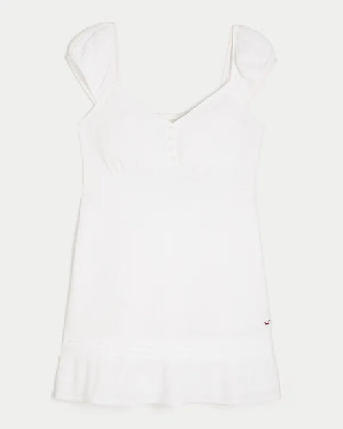 Cap Sleeve Babydoll Mini Dress
