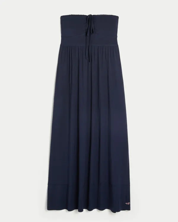 Strapless Knit Maxi Dress