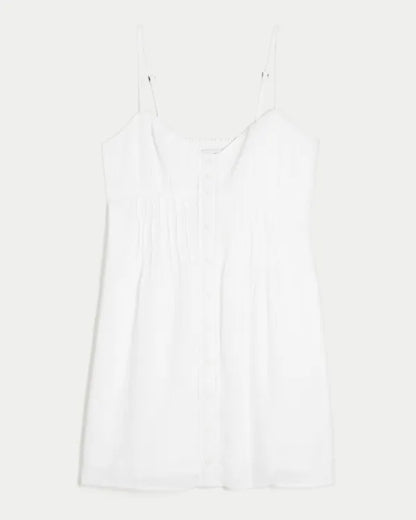 Pintuck Mini Dress