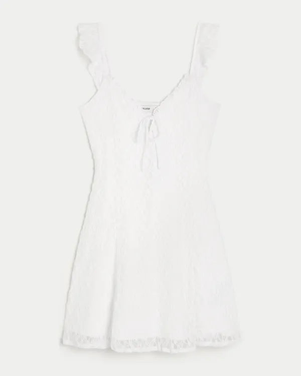All-Over Lace Mini Dress