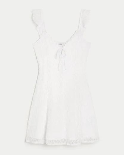 All-Over Lace Mini Dress