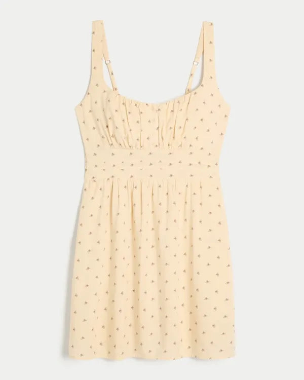 Scoop-Neck Mini Dress