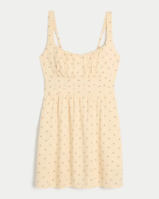 Scoop-Neck Mini Dress