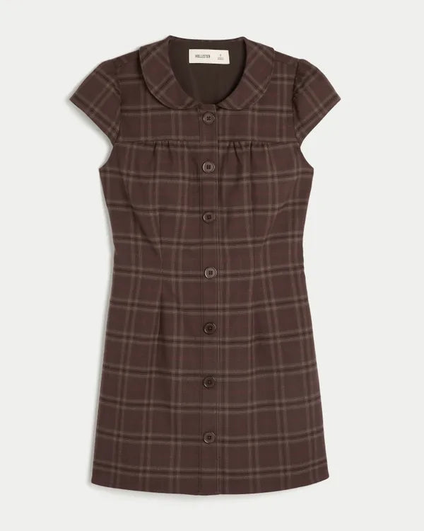 Peter Pan Collar Mini Dress
