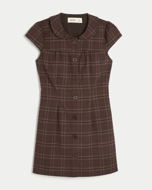 Peter Pan Collar Mini Dress