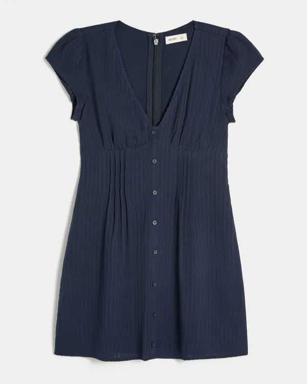 Button Mini Dress