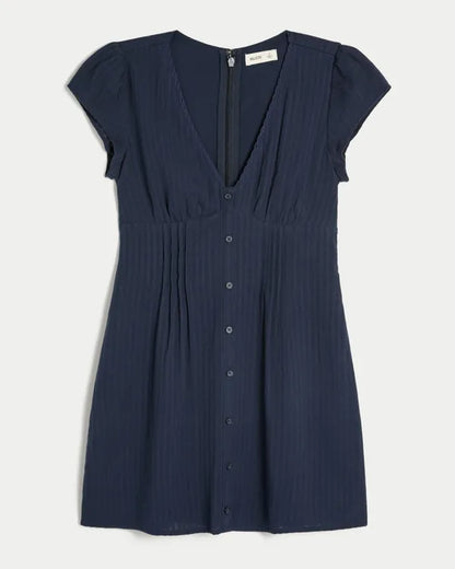 Button Mini Dress