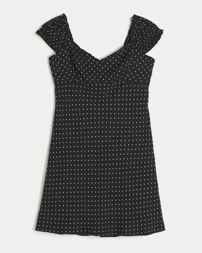 Crepe Mini Dress