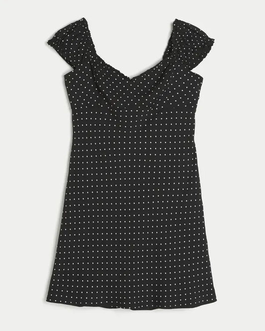 Crepe Mini Dress
