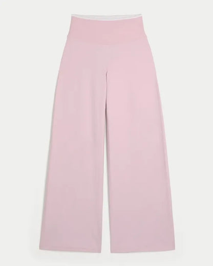 Gilly Hicks Active Recharge Foldover Wide-Leg Pants