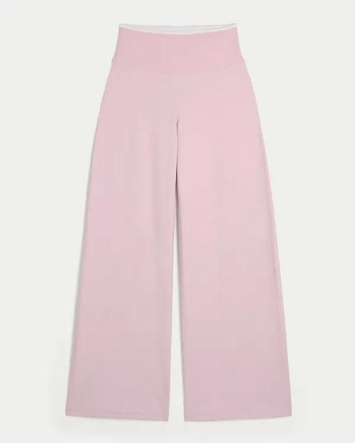 Gilly Hicks Active Recharge Foldover Wide-Leg Pants
